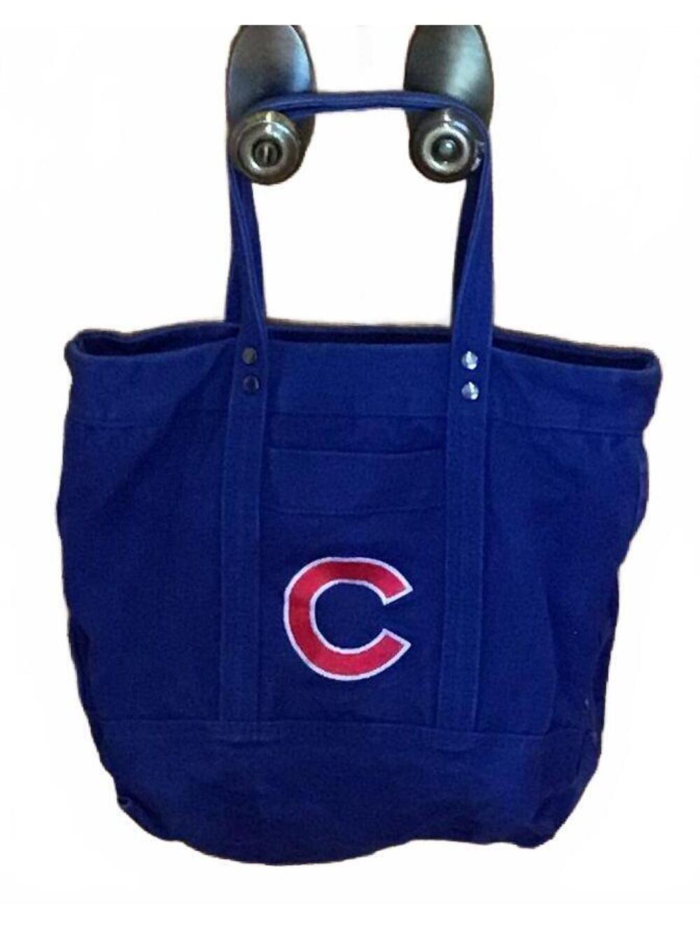 Forever Collectibles Chicago Cubs Blue Canvas Tote Bag